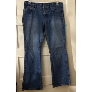 Abercrombie & Fitch 1892 Boot Cut Button Fly Jeans Women's Sz 10R Medium Wash